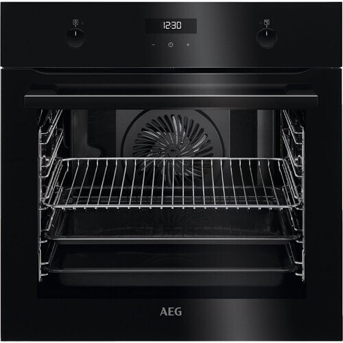 Aeg Bee435060b Inbouw Oven - 71 Liter - Hete Lucht & Grill Functie - Easy2clean Bakplaat - Pizza Functie - Zwart - 60 Cm | Nieuw (outlet)