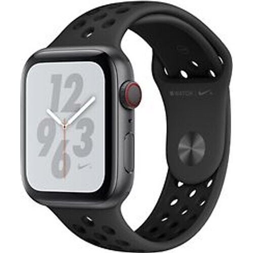 Apple Watch Nike+ Series 4 44 mm aluminium spacegrijs met Nike sportarmband [wifi + cellular] grijszwart