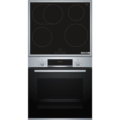 ​bosch Hbd 435 Rs 62 Inbouw Oven & Inductie Set - 3d Hete Lucht & Grill Functie - Touchselect Bediening - Powerboost - Ecoclean Direct - 71 Liter | Nieuw (outlet)
