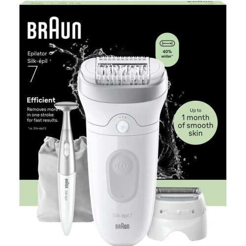 Braun Silk·épil 7 - Wet & Dry Epilator - MicroGrip Technologie - Zilver