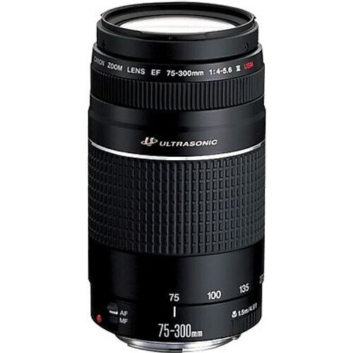 Canon EF 75-300 mm F4.0-5.6 USM III 58 mm filter (geschikt voor Canon EF) zwart
