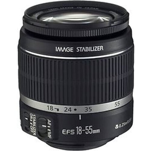 Canon EF-S 18-55 mm F3.5-5.6 IS 58 mm filter (geschikt voor Canon EF-S) zwart