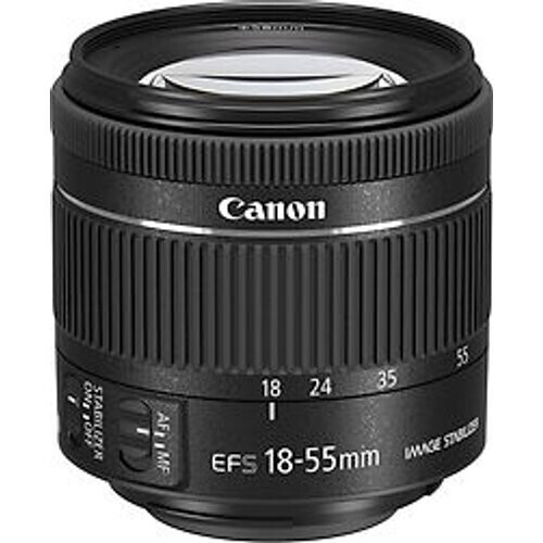 Canon EF-S 18-55 mm F4.0-5.6 IS STM 58 mm filter (geschikt voor Canon EF-S) zwart