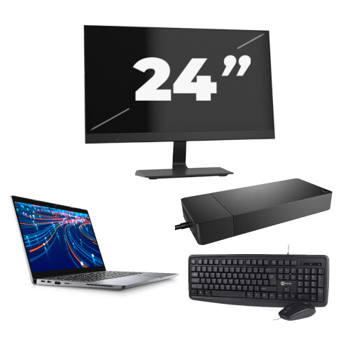 Dell Latitude 5320 - Intel Core i5-11e Generatie - 13 inch - 16GB RAM - 256GB SSD - Windows 11 Home + 1x 24 inch Monitor
