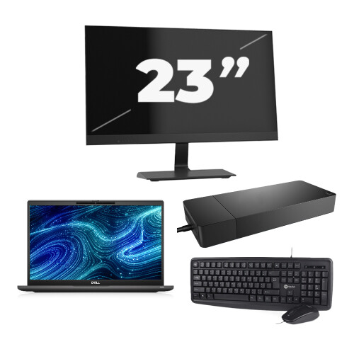 Dell Latitude 7320 - Intel Core i7-11e Generatie - 13 inch - Touch - 16GB RAM - 256GB SSD - Windows 11 Home + 1x 23 inch Monitor
