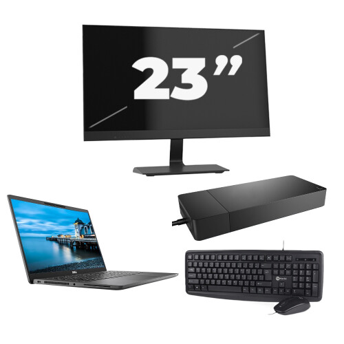 Dell Latitude 7420 - Intel Core i5-11e Generatie - 14 inch - 16GB RAM - 256GB SSD - Windows 11 Home + 1x 23 inch Monitor