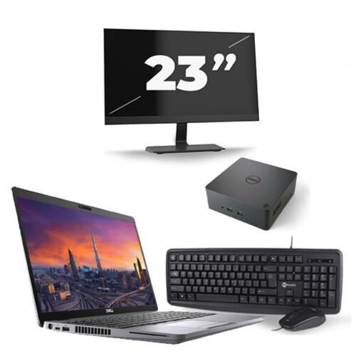 Dell Precision 3550 - Intel Core i7-10e Generatie - 15 inch - 8GB RAM - 256GB SSD - Windows 11 + 1x 23 inch Monitor
