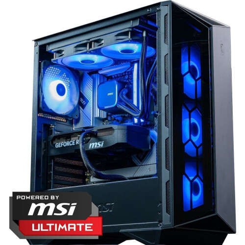 FlowUp De Enge Game PC 2 - Tower - AMD Ryzen 5 7500X3D 6C/12T - GeForce RTX 5070 12GB - 32GB DDR5-6000 - 1TB SSD
