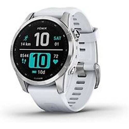 Garmin Fenix 7S 42 mm zilver met whitestone band [wifi]