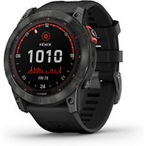 Garmin Fenix 7X 51 mm slate grey met zwarte polsband [wifi, Solar Edition]