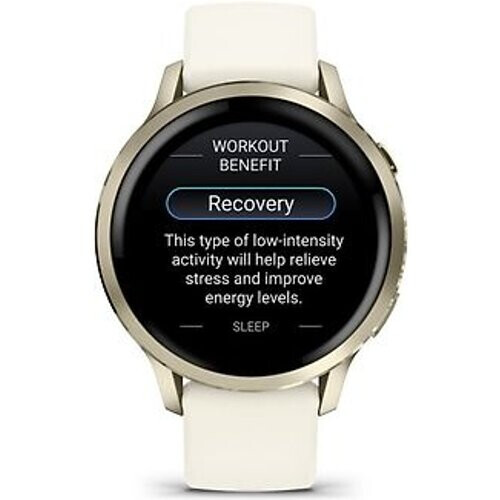 Garmin Venu 4 41 mm goud met siliconenarmband beige [Wi-Fi]
