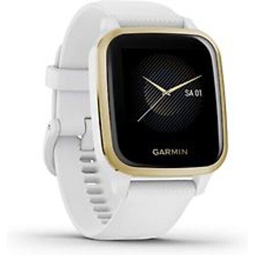 Garmin Venu Sq 40 mm witgoud op siliconenbandje wit [wifi]