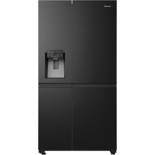 Hisense Rs818n4ife - Amerikaanse Koelkast - 179 Cm - 632l - No Frost - Waterdispenser - Zwart | Nieuw (outlet)