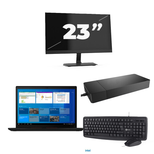 Lenovo ThinkPad X13 Gen 2 - Intel Core i5-11e Generatie - 13 inch - 8GB RAM - 256GB SSD - Windows 11 Home + 1x 23 inch Monitor
