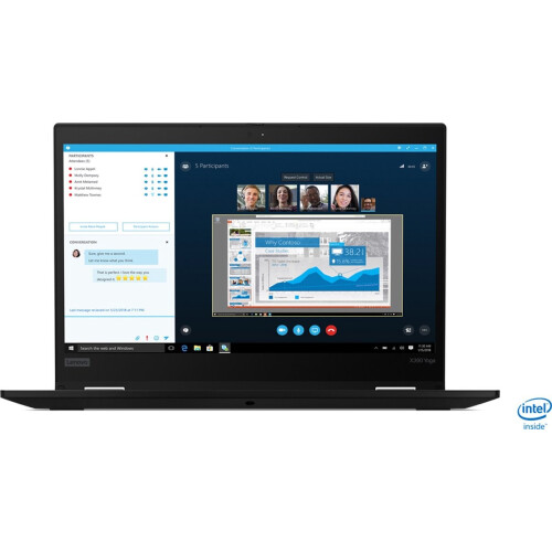 Lenovo ThinkPad X390 Yoga Intel® Core™ i5 i5-8365U Hybride (2-in-1) 33,8 cm (13.3") Touchscreen Full HD 8 GB DDR4-SDRAM 256 GB SSD Wi-Fi 5 (802.11ac) Windows 10 Pro Zwart