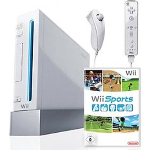 Nintendo Wii [incl. controller en Wii Sports, Game Cube compatibel] wit