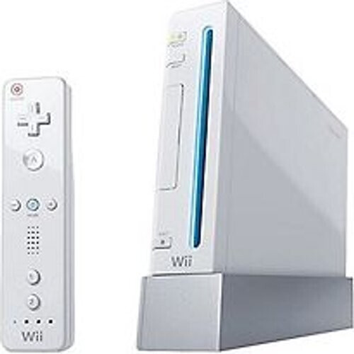 Nintendo Wii [incl. Controller, zonder Wii Sports, Game Cube compatibel] wit