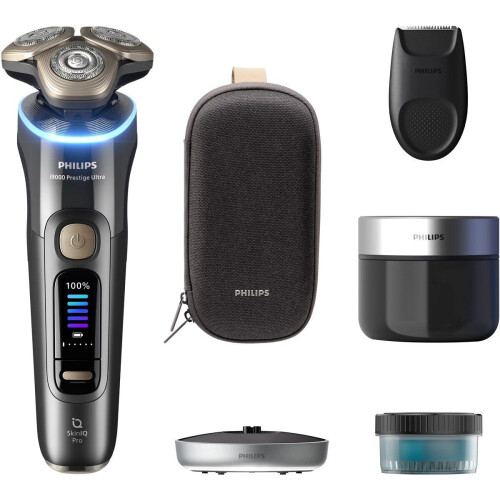Philips i9000 Prestige Ultra XP9402/31 - Elektrisch scheerapparaat - SkinIQ Pro technologie - Grijs