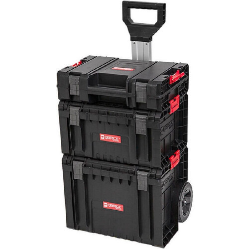 QBRICK System Pro - Gereedschapswagen set - trolley koffer kist - Zwart