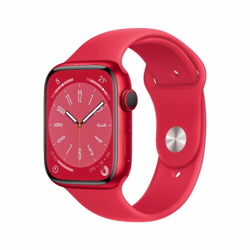 Refurbished Apple Watch Series 8 GPS 41 mm Rood Als nieuw