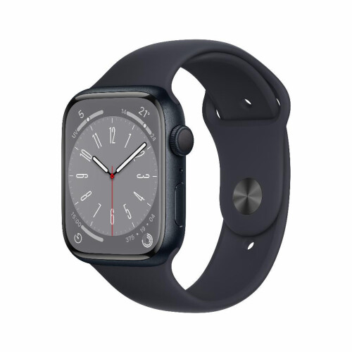 Refurbished Apple Watch Series 8 GPS 41 mm Zwart Als nieuw