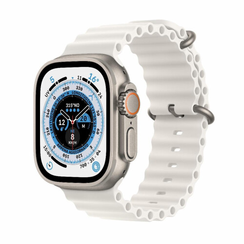Refurbished Apple Watch Ultra 1 49 mm Ocean Wit Als nieuw