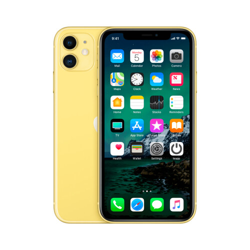Refurbished iPhone 11 64 GB Geel Als nieuw + Nieuwe batterij