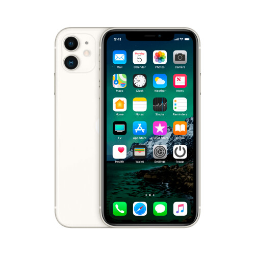Refurbished iPhone 11 64 GB Wit Als nieuw + Nieuwe batterij