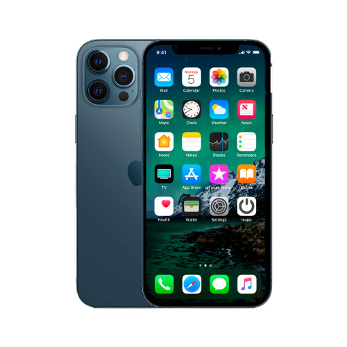 Refurbished iPhone 12 Pro Max 128 GB Blauw Als nieuw + Nieuwe batterij