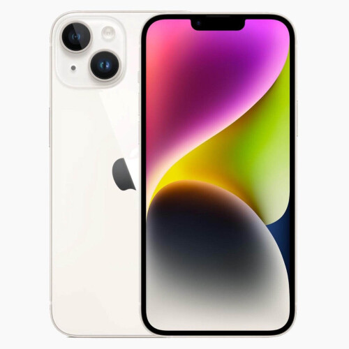 Refurbished iPhone 14 Plus 128 GB Wit Als nieuw + Nieuwe batterij