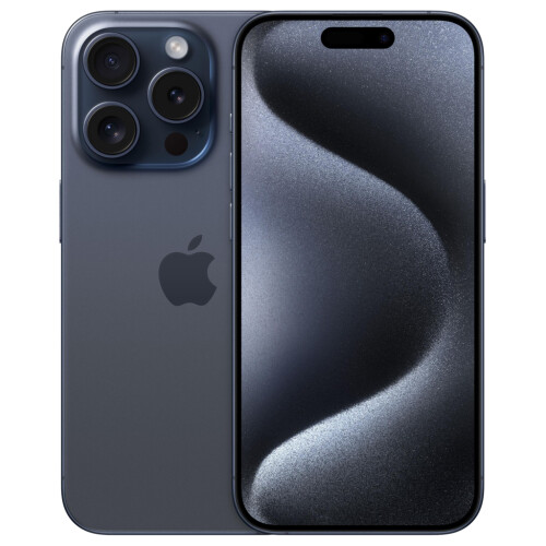 Refurbished iPhone 15 Pro 128 GB Titanium Blauw Als nieuw