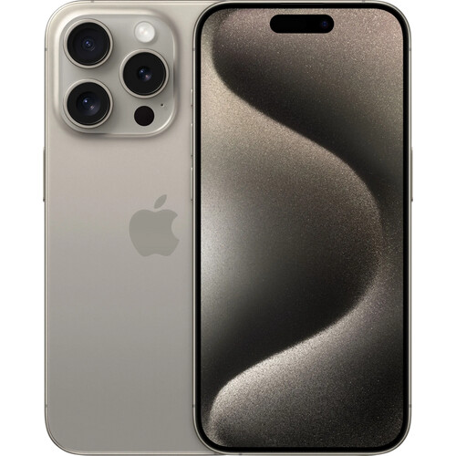 Refurbished iPhone 15 Pro 128GB Natural Titanium (Zo goed als nieuw)