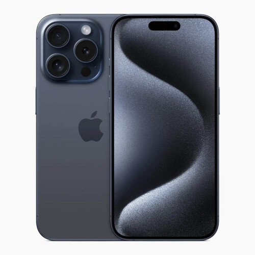 Refurbished iPhone 15 Pro Max 256 GB Titanium Blauw Als nieuw