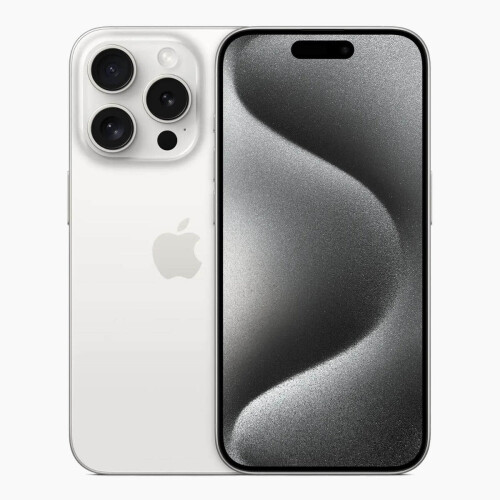 Refurbished iPhone 15 Pro Max 256 GB Titanium Wit Als nieuw