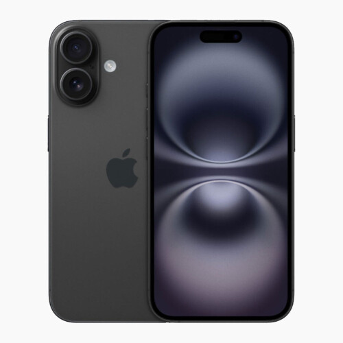 Refurbished iPhone 16 128 GB Zwart Als nieuw + Nieuwe batterij