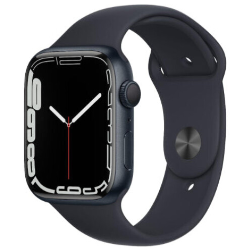 Refurbished Watch Series 7 45mm Cellular Zwart Licht gebruikt