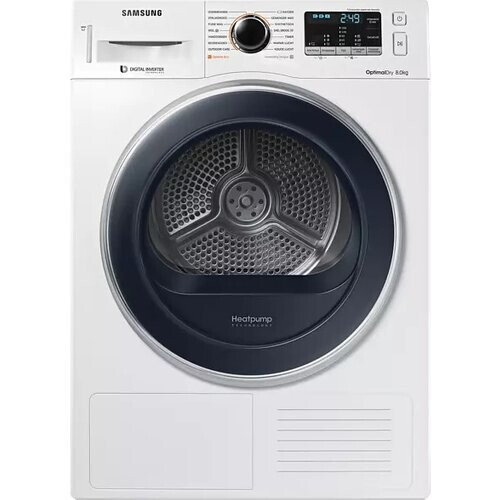 Samsung Dv80m5210qw - Warmtepompdroger - 8 Kg - Optimaldry - 65 Db - Energieklasse A+++ | Tweedehands (Refurbished)