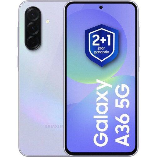 Samsung Galaxy A36 - 5G - 128GB - Awesome Lavender + 1 jaar extra garantie