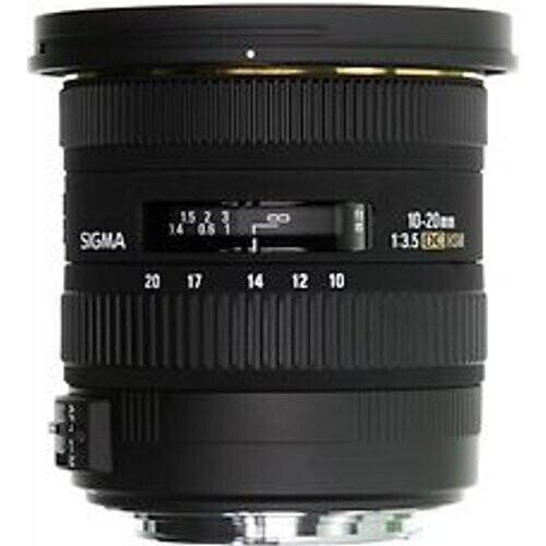 Sigma 10-20 mm F3.5 DC EX HSM 82 mm filter (geschikt voor Nikon F) zwart