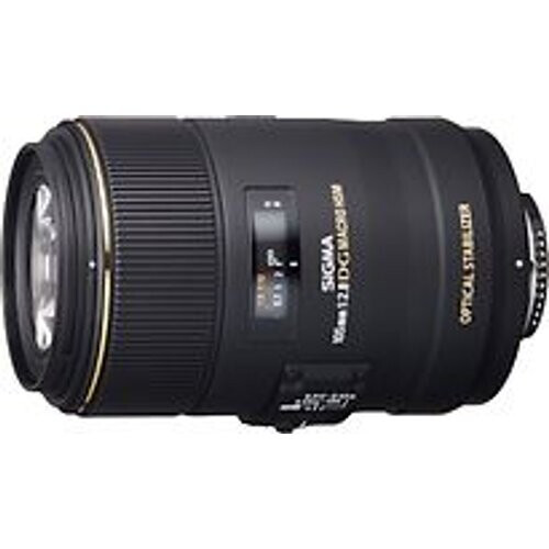 Sigma 105 mm F2.8 DG EX HSM OS Macro 62 mm filter (geschikt voor Nikon F) zwart