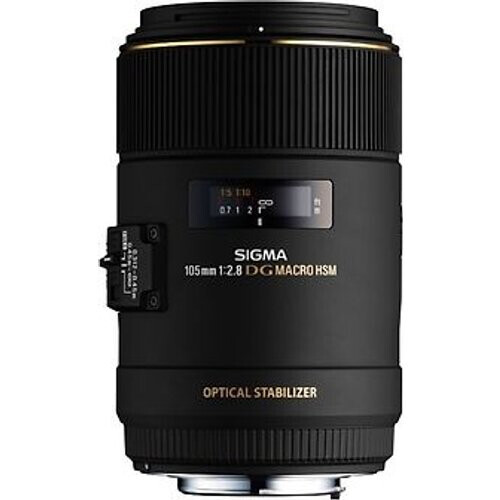 Sigma 105 mm F2.8 DG EX HSM OS Macro 62 mm filter (geschikt voor Sony A-mount) zwart