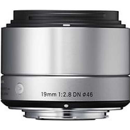 Sigma A 19 mm F2.8 DN 46 mm filter (geschikt voor Sony E-mount) zilver