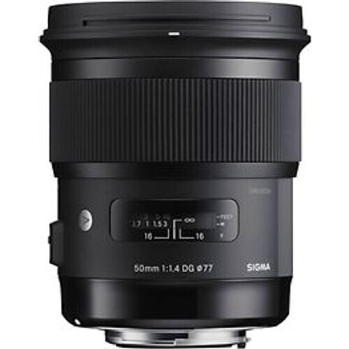 Sigma A 50 mm F1.4 DG HSM 77 mm filter (geschikt voor Sony E-Mount) zwart