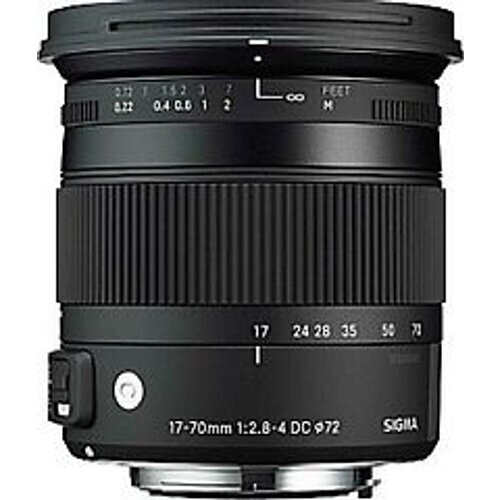 Sigma C 17-70 mm F2.8-4.0 DC HSM OS Macro 72 mm filter (geschikt voor Nikon F) zwart