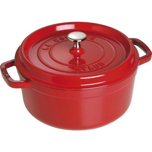 Staub - Braadpan - Gietijzer - ø 24 cm - Kersenrood