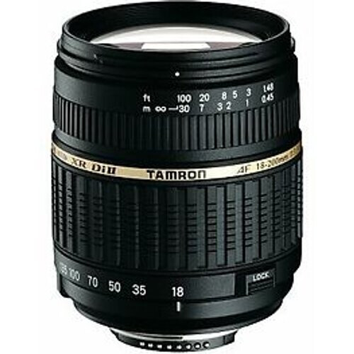 Tamron AF 18-200 mm F3.5-6.3 ASL Di IF LD XR II Macro 62 mm filter (geschikt voor Nikon F) zwart
