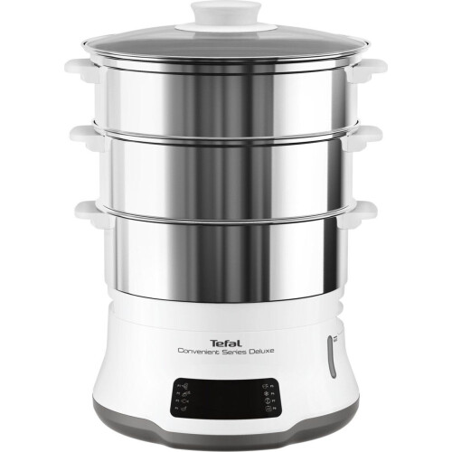 Tefal Convenient Series Deluxe VC502D - Stoomkoker - 3 niveaus - RVS