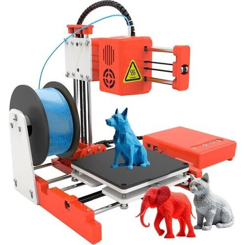 Tweedekans 3D&Print 3D Printer voor Beginners, Kinderen - Bouwpakket - Starterspakket voor Kinderen - Oranje
