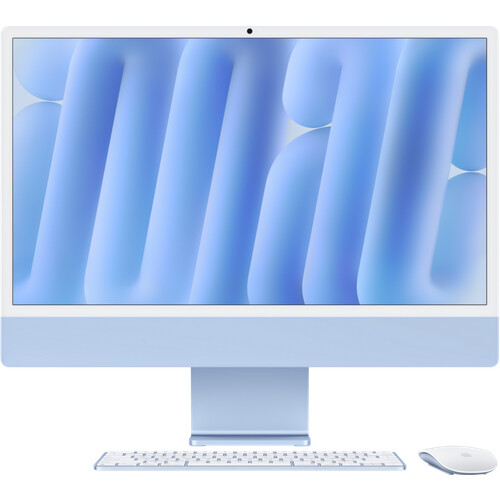 Tweedekans Apple iMac 24 inch M4 (10 core CPU/10 core GPU) 16GB/512GB Blauw QWERTY