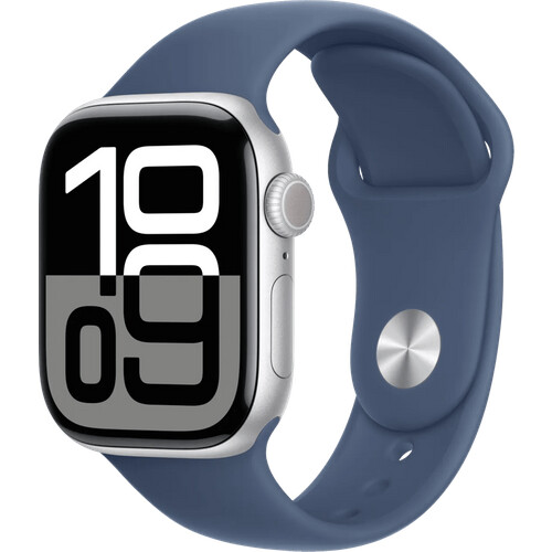 Tweedekans Apple Watch Series 10 42mm Zilver Sportband M/L